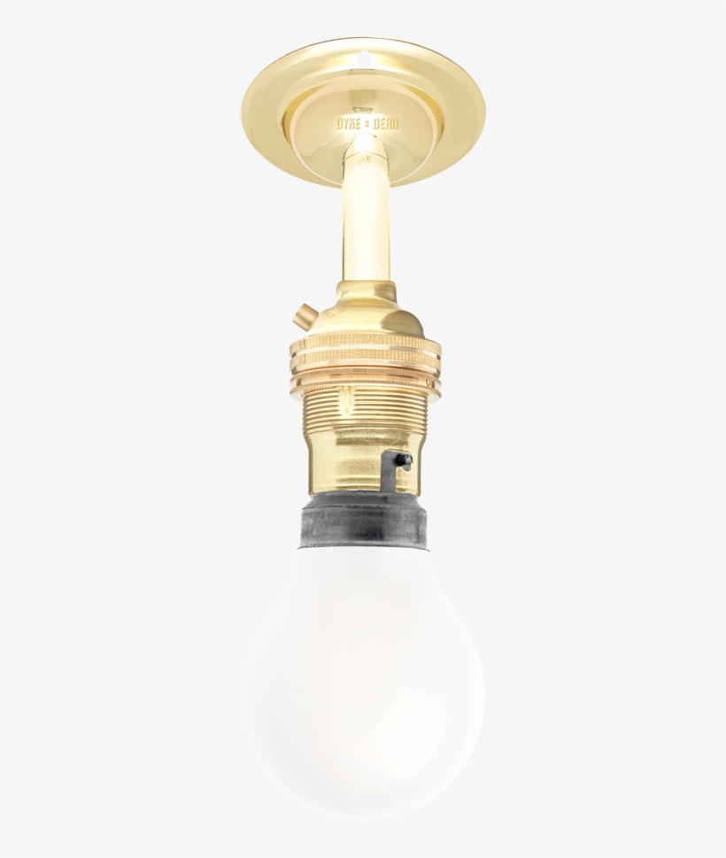 Brass Fixed Extended Bayonet Wall Bulb Holder, transparent png #7415256