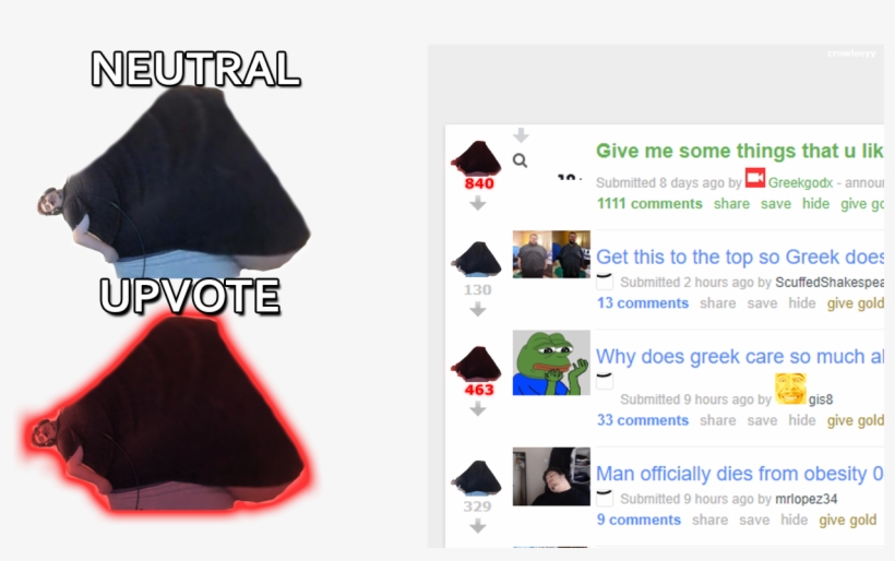 Petition For Greek To Change Upvote Logo To This, transparent png #7416124