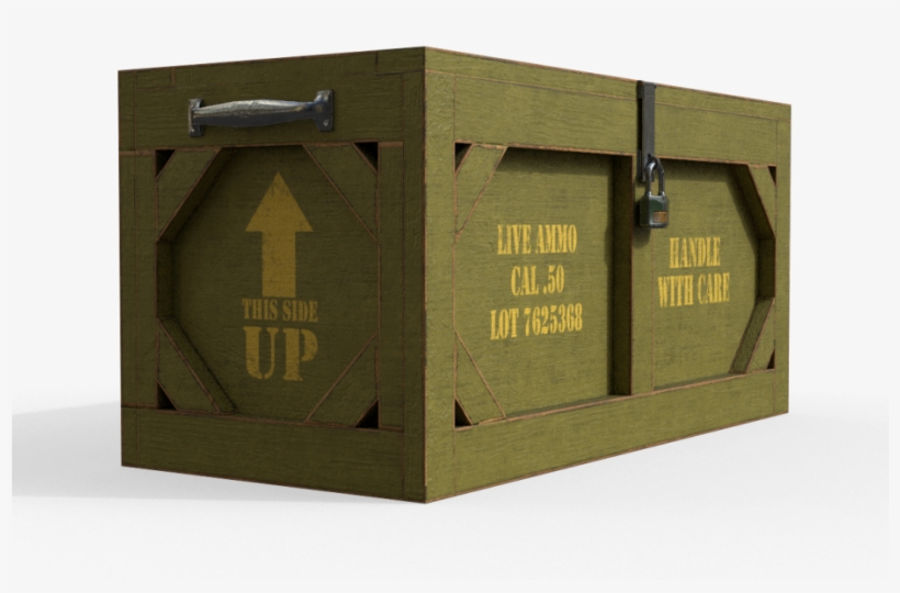 15 Wooden Military Case Pbr Royalty-free 3d Model, transparent png #7416452