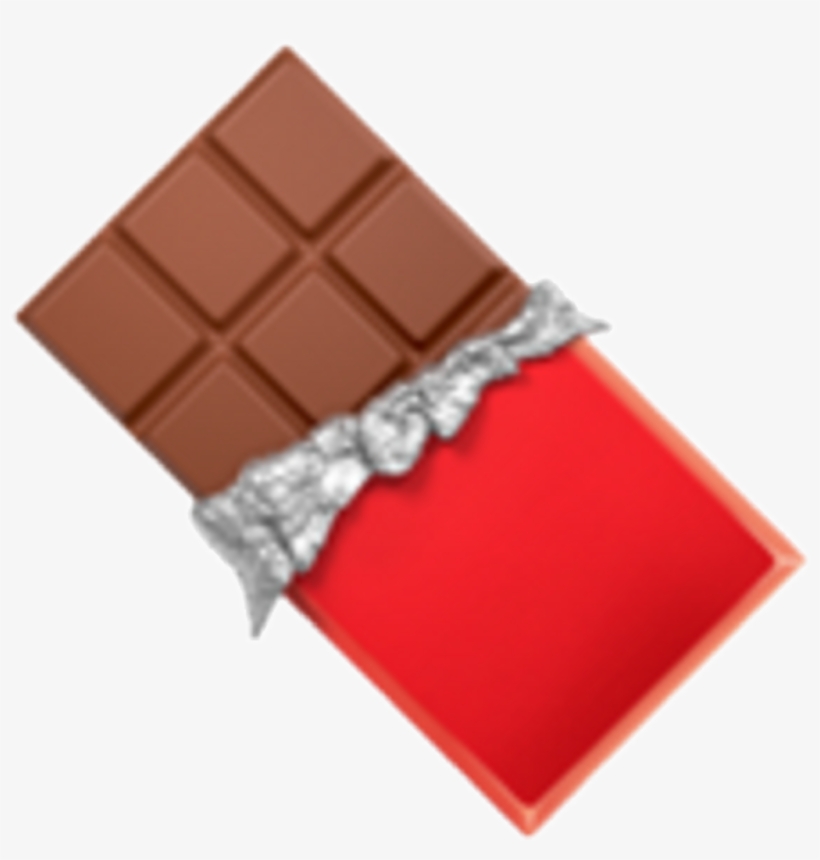 Chocolate Barra Emoji Comida Dulce, transparent png #7417566
