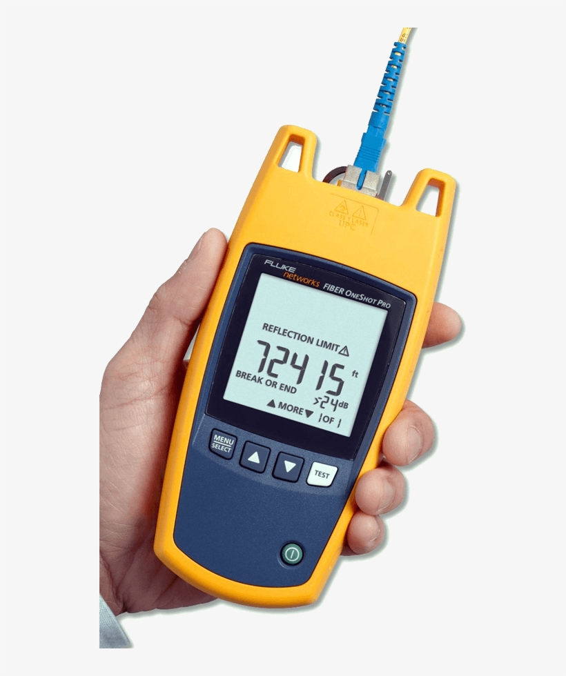 Fluke Networks Fiber Oneshot Pro, transparent png #7419776