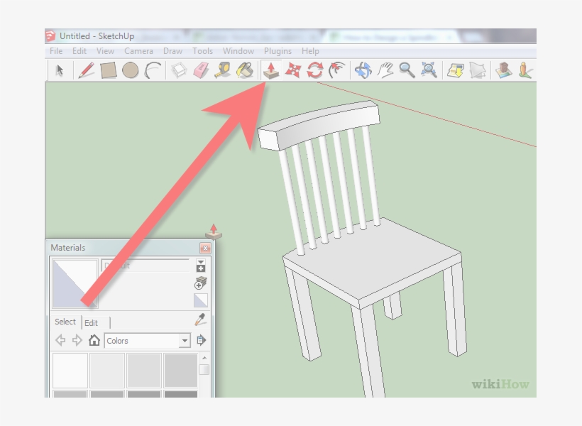 Image Titled Design A Spindleback Chair Using Sketchup, transparent png #7422746