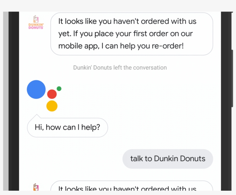 Dunkin Donuts In Google Assistant, transparent png #7423178