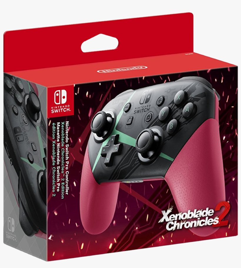 Nintendo Switch Pro Controller Xenoblade Chronicles, transparent png #7426311