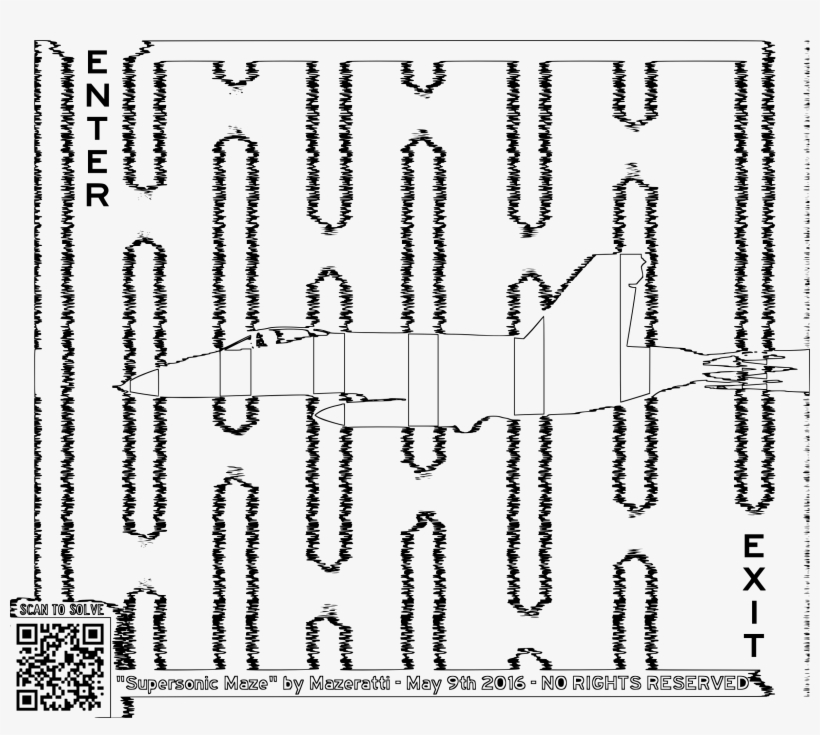 This Free Icons Png Design Of Supersonic Coloring Maze, transparent png #7426633