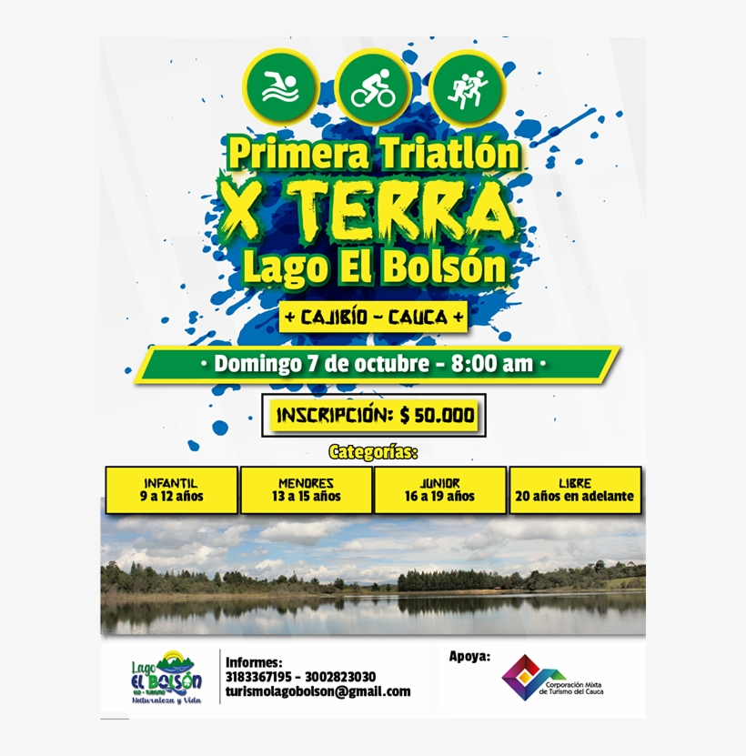 Triatlón Xterra Cajíbio Cauca, Colombia, transparent png #7426792