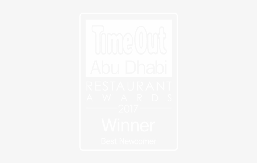 Time Out Award Best Newcomer 2017 99 Sushi Bar Abu, transparent png #7428096