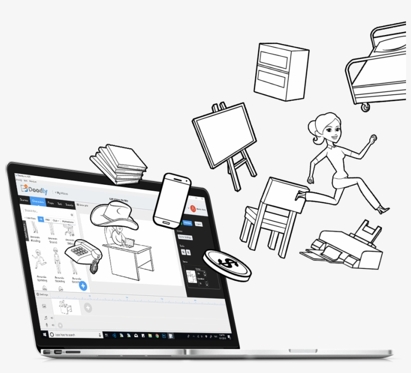 Thousands Of Custom Drawn Doodle Sketch Images Only, transparent png #7433089