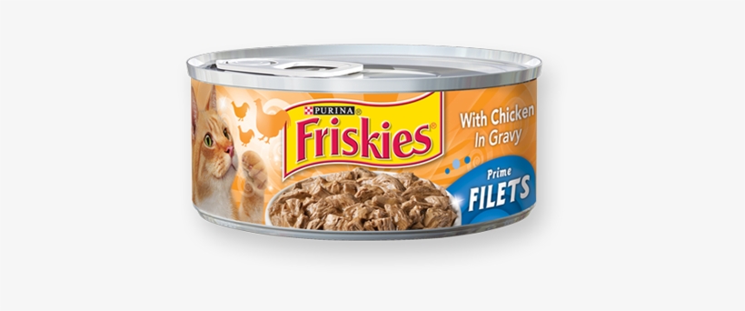 1035 Friskies Wet Cat Food Prime Filets Chicken In, transparent png #7435047