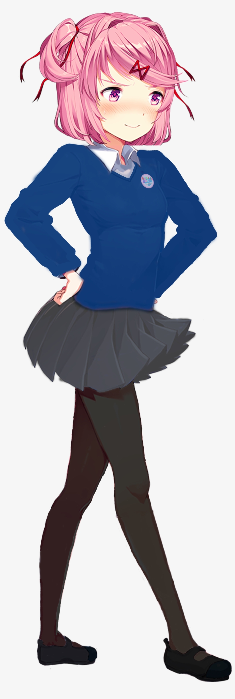 Oc Edited Medianatsuki Tries On A British School Uniform, transparent png #7435390