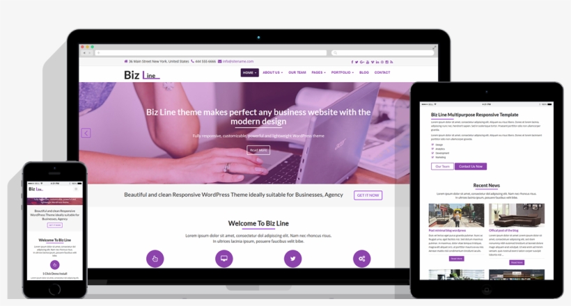 Biz Line Themes Wordpress Rwd Bootstrap, transparent png #7436322