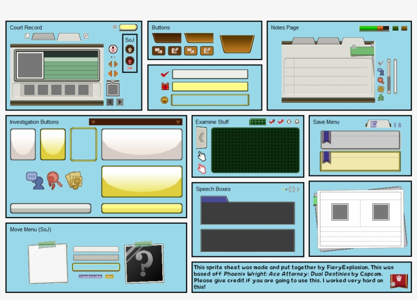 Transparent Textbox Ace Attorney, transparent png #7437122