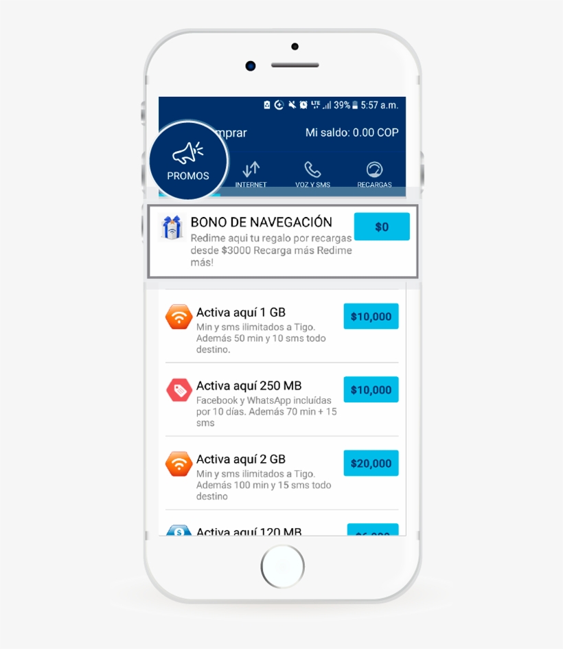 Prepago Tigo Recargar Celular, transparent png #7439488