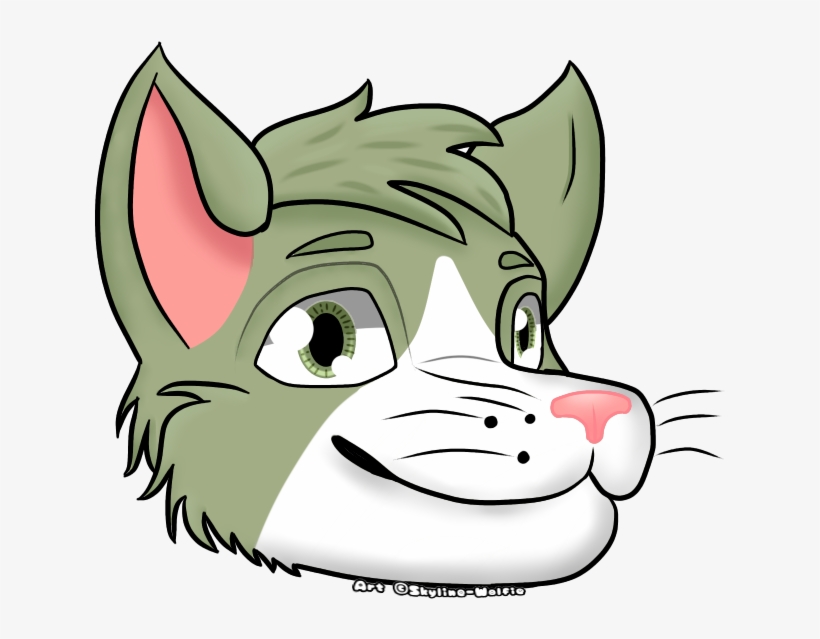 Green Kitty, transparent png #7440899