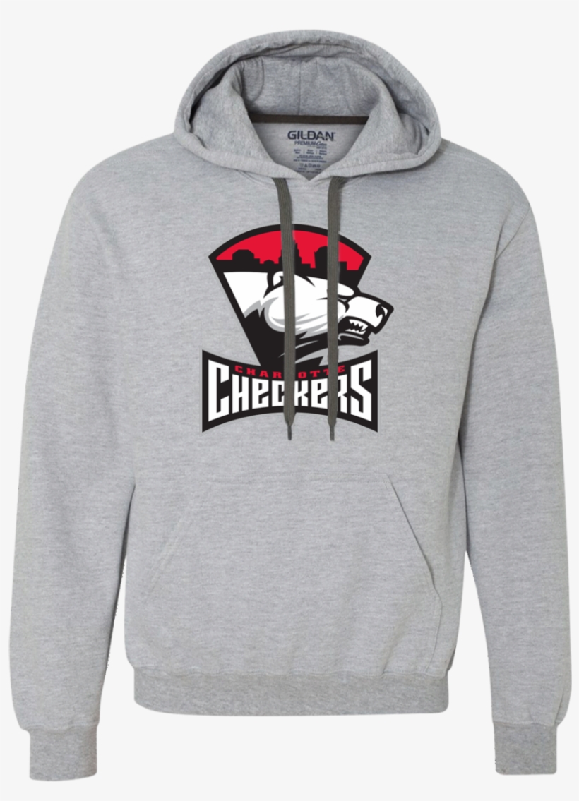 Charlotte Checkers Adult Heavyweight Pullover Hoodie, transparent png #7442414
