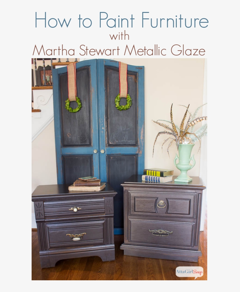 How To Paint Furniture With Martha Stewart Metallic, transparent png #7442848
