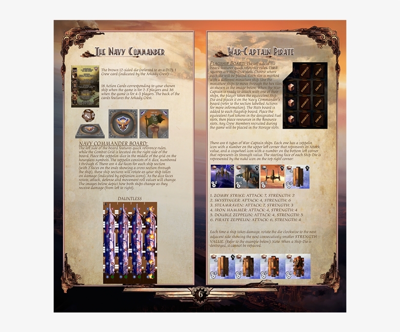Aether Captains Rulebook Boardgame Icon Illustration, transparent png #7442942
