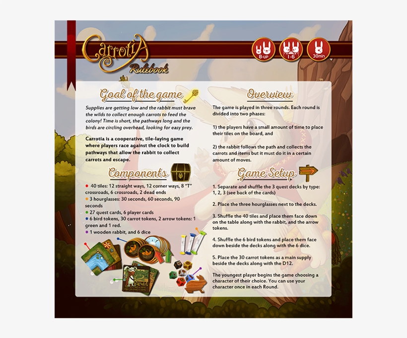 Carrotia Rulebook Rule Book Graphic Design Board Game, transparent png #7443171