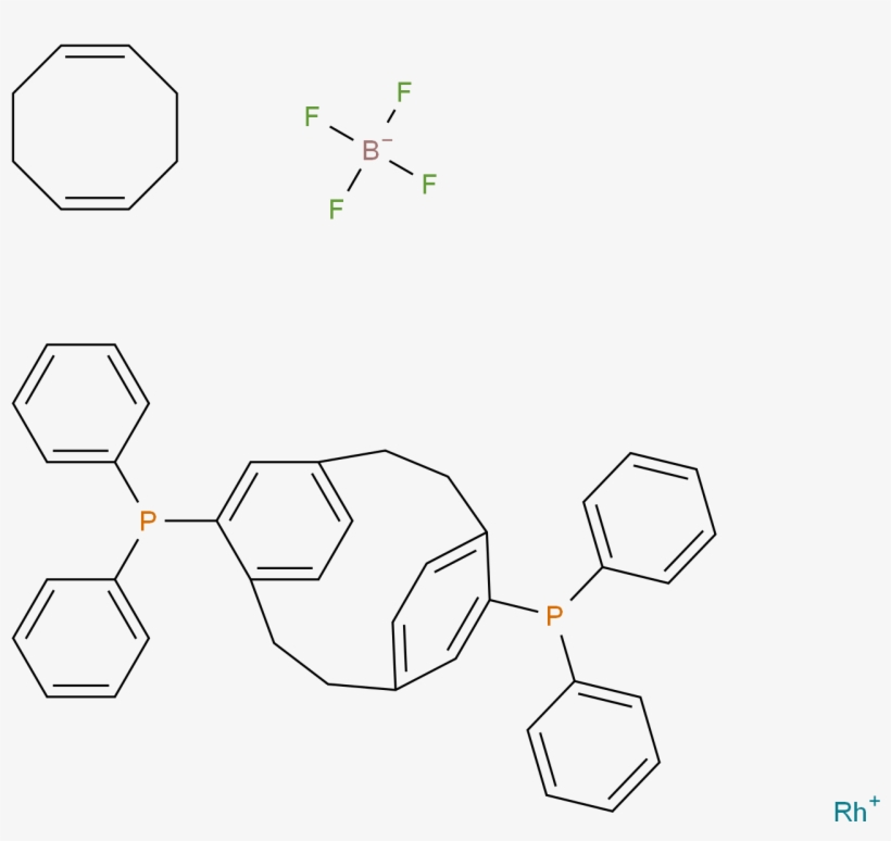 [rh Cod Phanephos]bf4 Molecular Structure Cas 849950, transparent png #7443173
