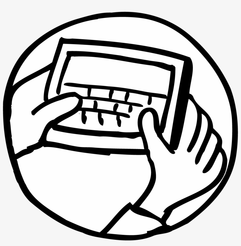 Smart Phone With Two Thumbs, transparent png #7443455