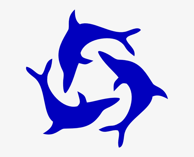 Clip Library Library Image Dolphin Clip Art Black And, transparent png #7444296