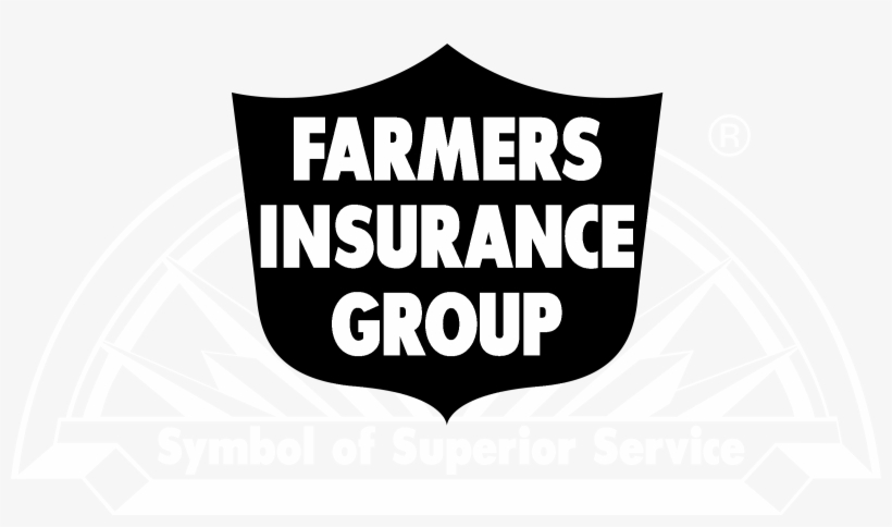 Farmers Ins 1 Logo Black And White, transparent png #7447072