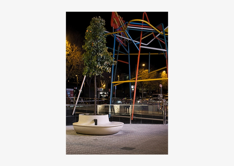 Jardinera Jules Et Jim De Hormigon Uhpc Beige De Javier, transparent png #7448947