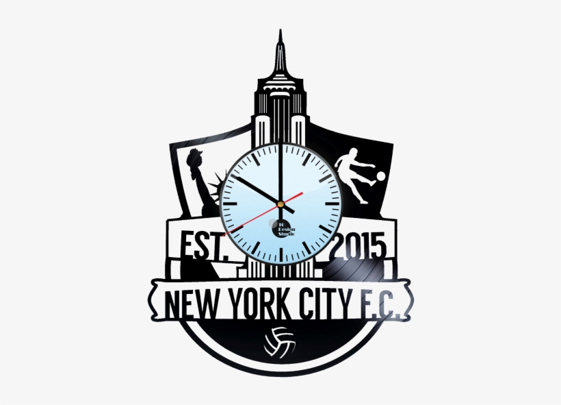New York City Fc Jersey Handmade Vinyl Record Wall, transparent png #7452510