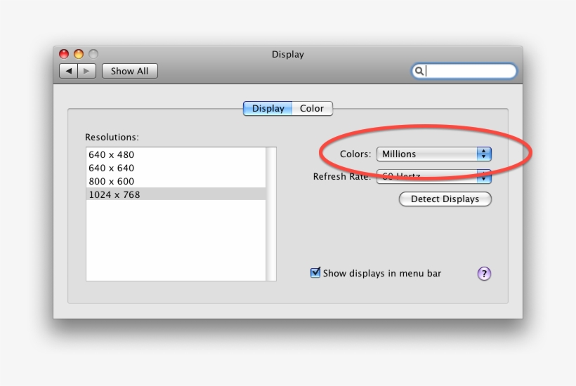 The Colors Setting For Displays Has Been Removed From, transparent png #7453559