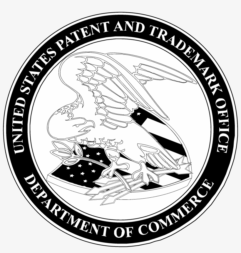 Us Patent And Trademark Office Logo Black And White, transparent png #7453816