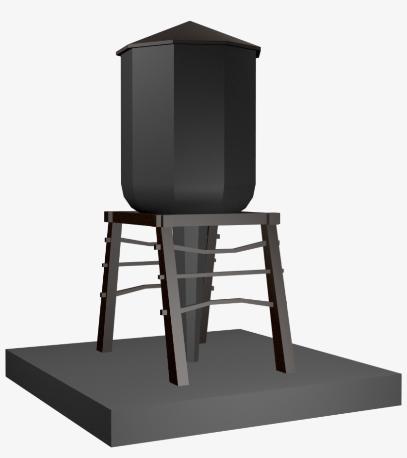 At First The Water Tower Looked Like This, I Had 3, transparent png #7454248