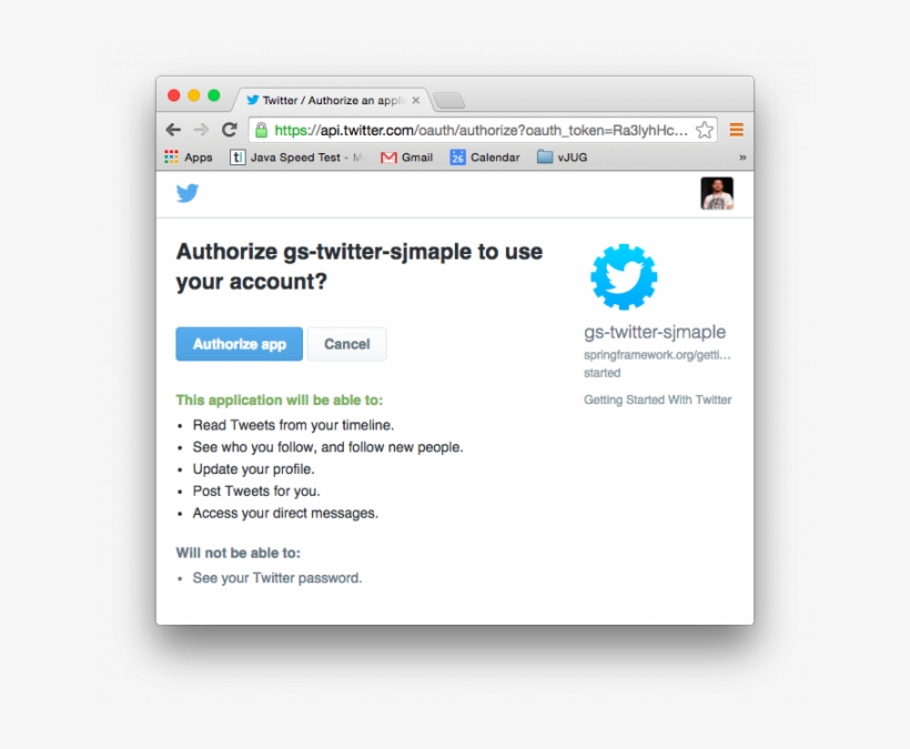 Authorize Twitter App, transparent png #7455762