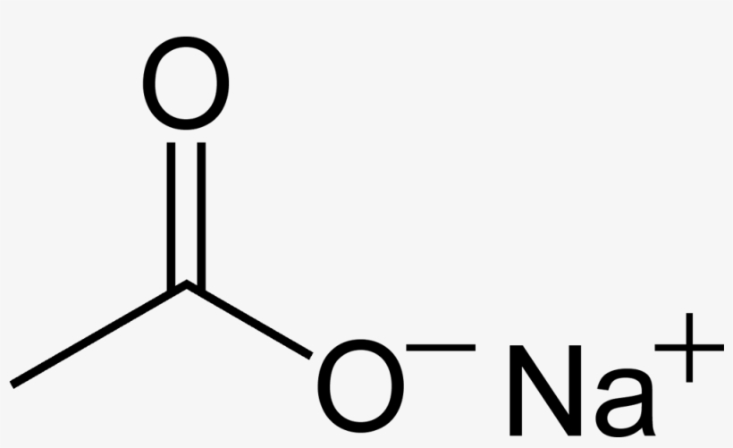 Sodium Acetate 2d Skeletal, transparent png #7456147