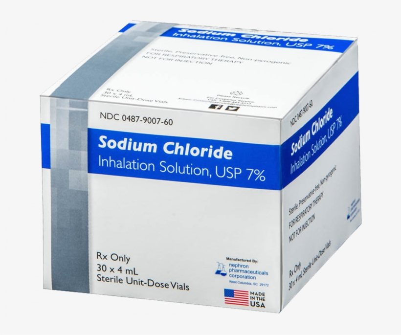 Sodium Chloride Inhalation Solution Usp 7%, transparent png #7456824