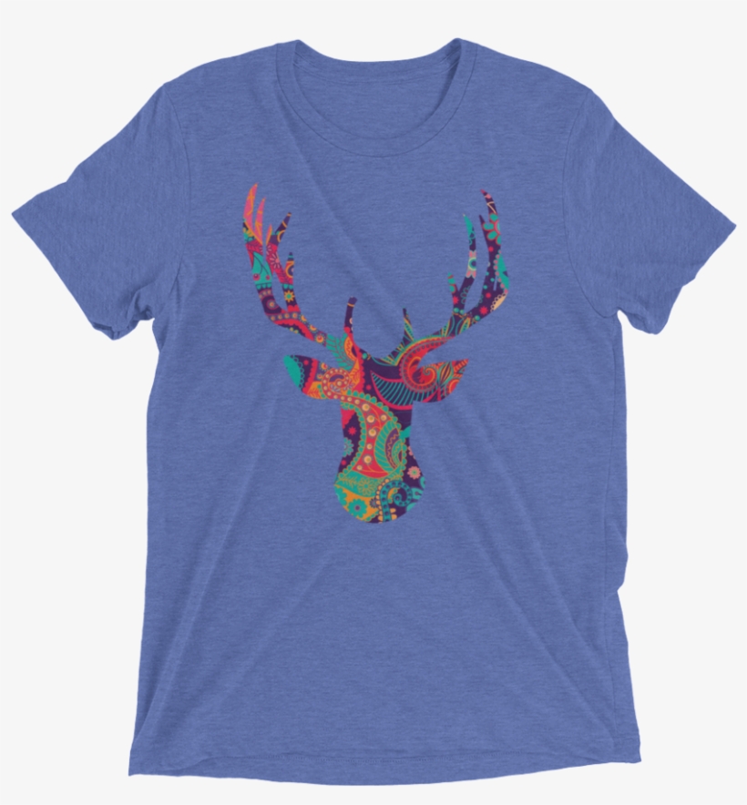 Paisley Stag Triblend T Shirt Swish Embassy, transparent png #7457140