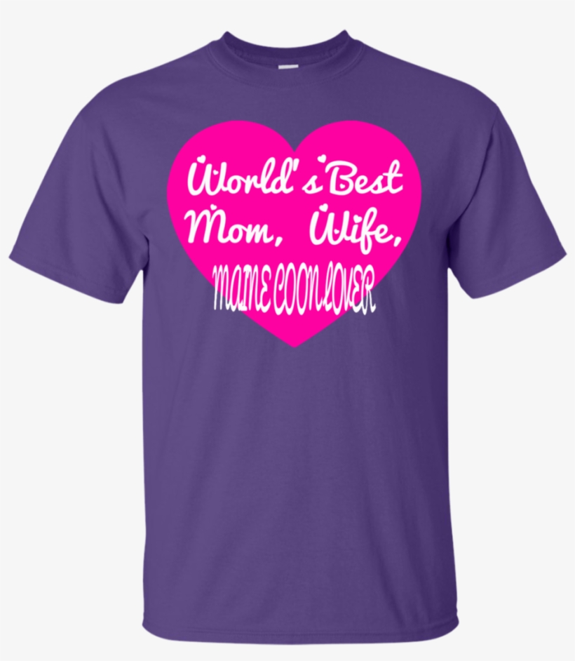 World's Best Mom Wife Maine Coon Lover T-shirt, transparent png #7457623