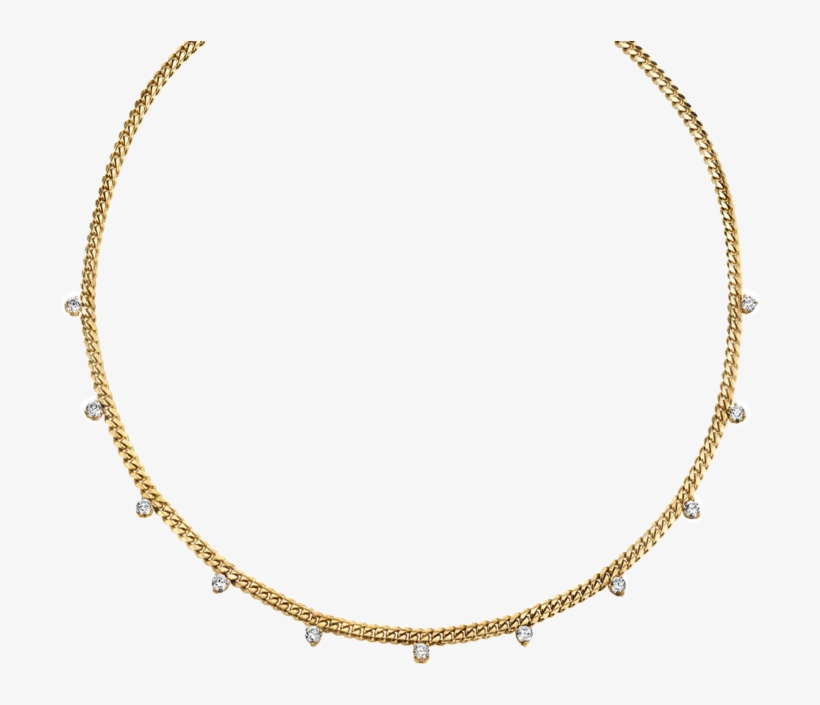Diamond Linked Darling Necklace, transparent png #7457766
