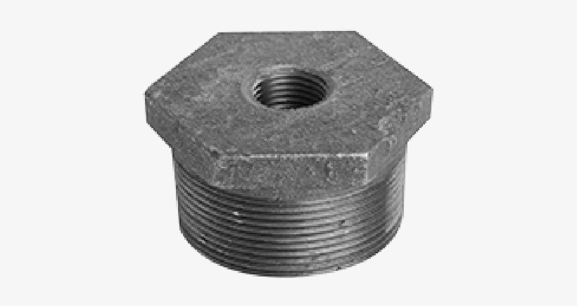 3" X 2" Black Malleable Hex Bushing, transparent png #7458111