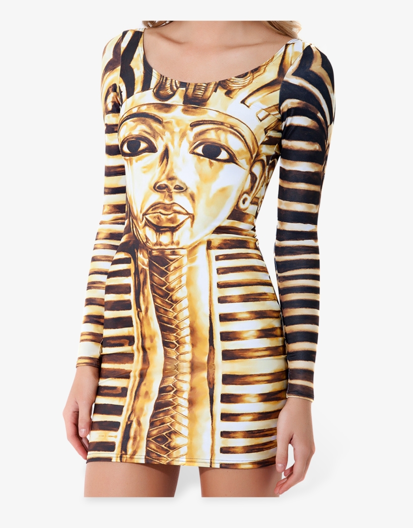 Black Milk Clothing King Tut Long Sleeve Dress L Bnwt, transparent png #7458629