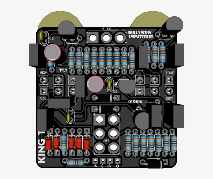 King Tut Fuzz Pcb, transparent png #7458678