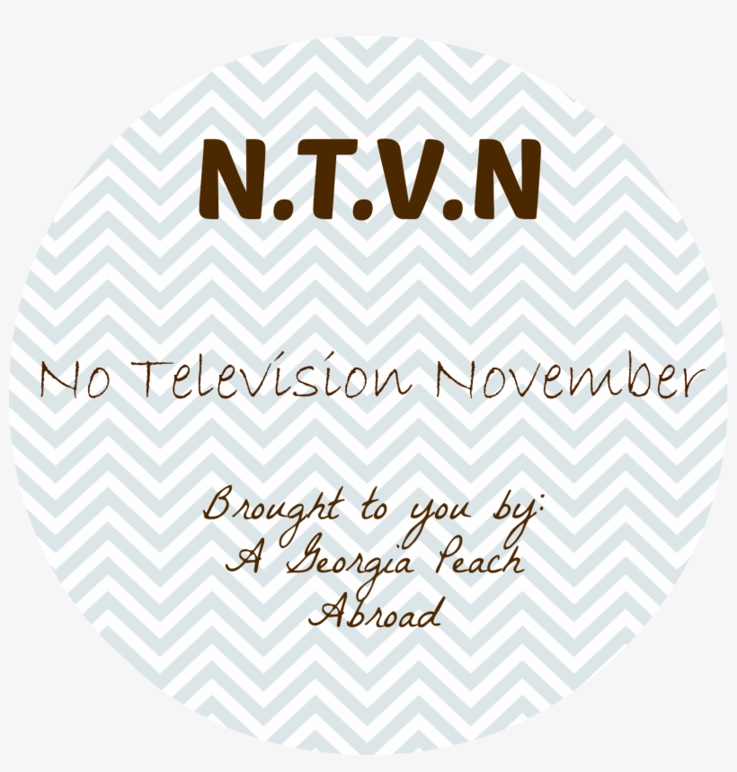 No Television November A Georgia Peach Abroad, transparent png #7459001