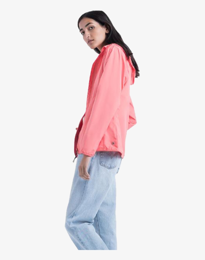 Herschel Women's Wind Jacket Georgia Peach, transparent png #7459189