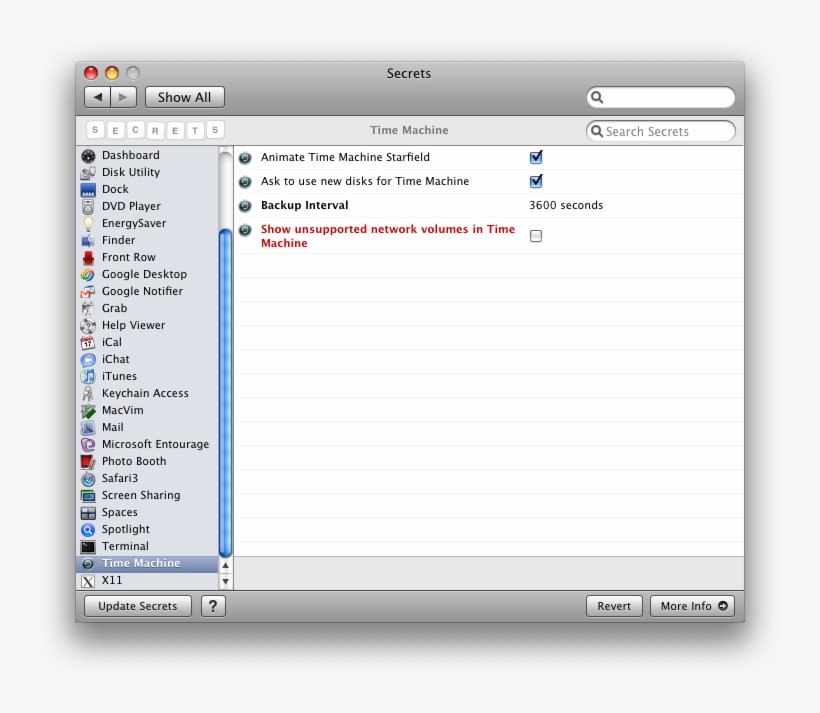 Secrets Prefpane Time Machine, transparent png #7462923