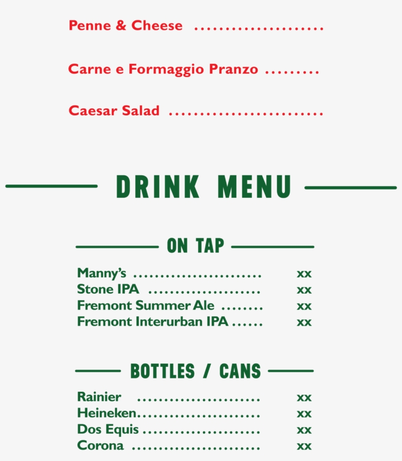 Web Happy Hour Menu Nd, transparent png #7463716