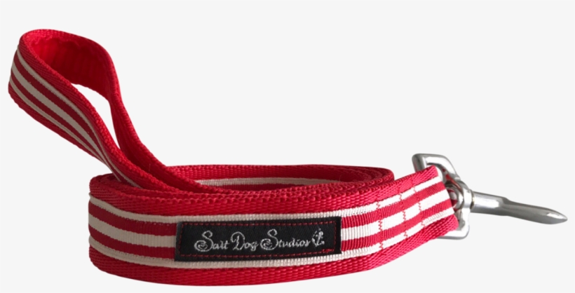 Classic Red Stripes Handmade Dog Lead, transparent png #7465189