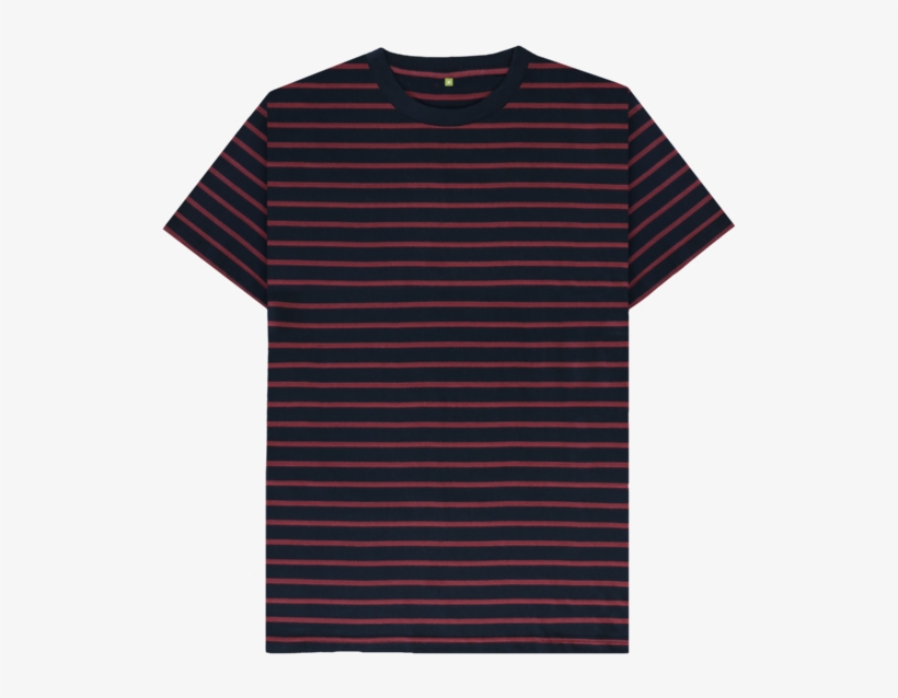 Red Stripes Men's Red Striped Organic T-shirt, transparent png #7465345