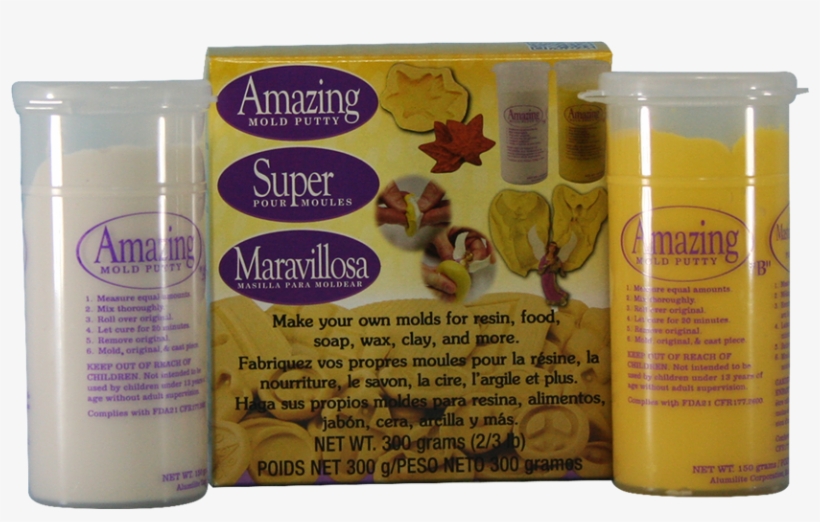 2/3lb Amazing Mold Putty 2-part Silicone Mold Making, transparent png #7467090