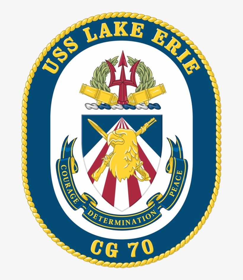 Uss Lake Erie Cg-70 Crest, transparent png #7467885