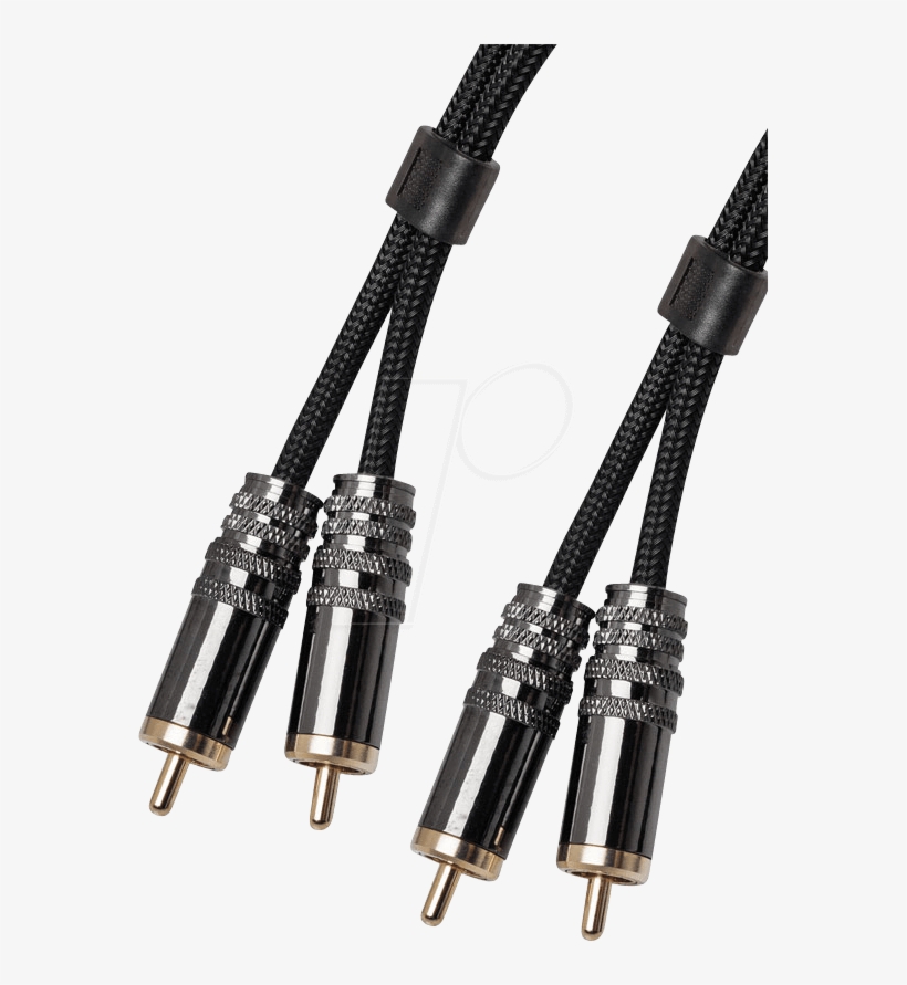 Audiokabel 2x Cinch Stecker 2x Cinch Stecker 1,5m Shiverpeaks, transparent png #7468532