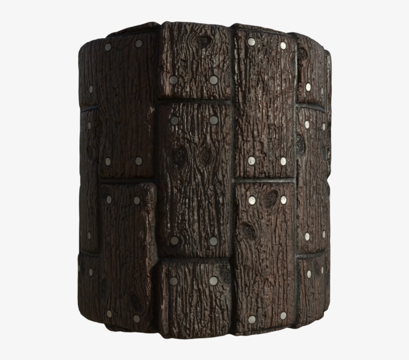 Brown Aged Wood Render V3, transparent png #7470261
